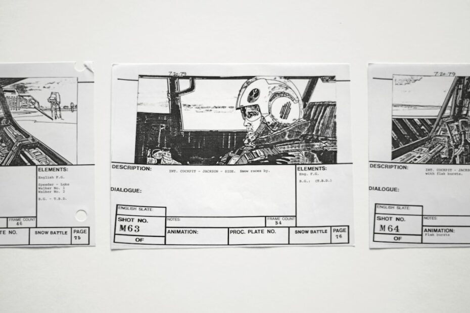 Photo Storyboard sketch